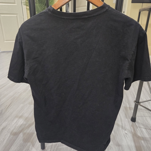 Palm Angels Black Tee with Neon Logo - Picture 4 of 4